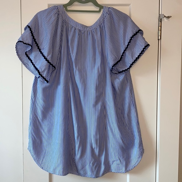 Blue and white stripe top - Picture 6 of 6